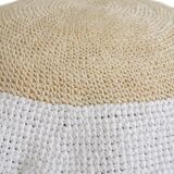 Hand-woven floor cushion or ottoman