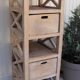 Meuble de rangement en bois massif