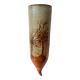 Glazed stoneware wall vase with tree decoration – ca. 1960–1980