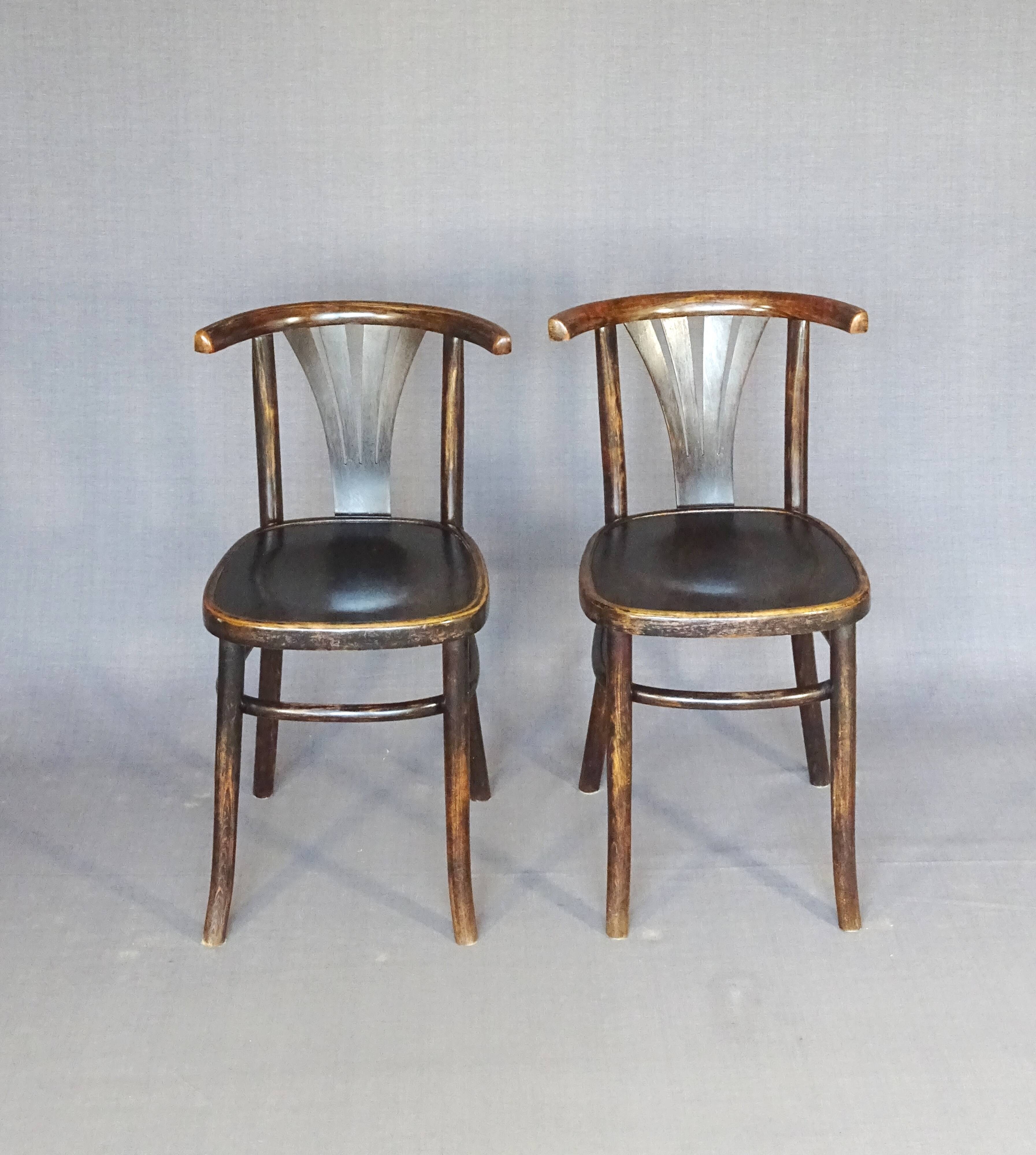 2 chaises " bistrot " Pologne 1939 Bentwood