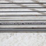 Kreuzschwinger steel bar stool by till behrens for schlubach, set of 2 (mk10476)