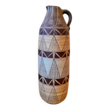 Ceramic pitcher 1960, signed VBM geometric