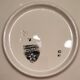 Round service plate demi-void signed Badonviller Thouars Art Deco