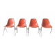 4 Ray and Charles Eames chairs, Herman Miller edition.