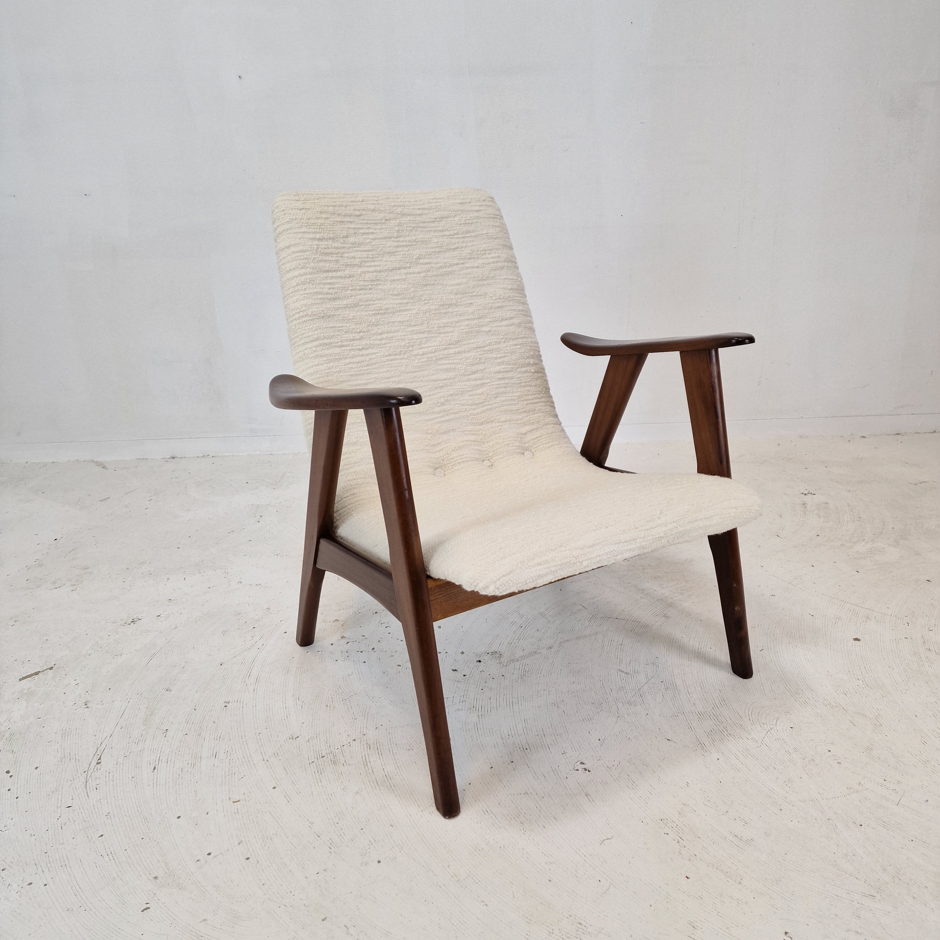 Teak Wébé Armchair by Louis Van Teeffelen, 1960s