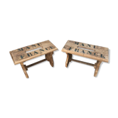 Paire de tabourets