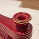 Red ceramic candlestick - Art Deco