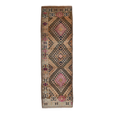 Tapis persan bleu et marron 3x10, 91x295 cm sk 18084 livraison gratuite