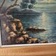 Oil on Panel - Marine Mediterranean Landscape at Night G Goudon
