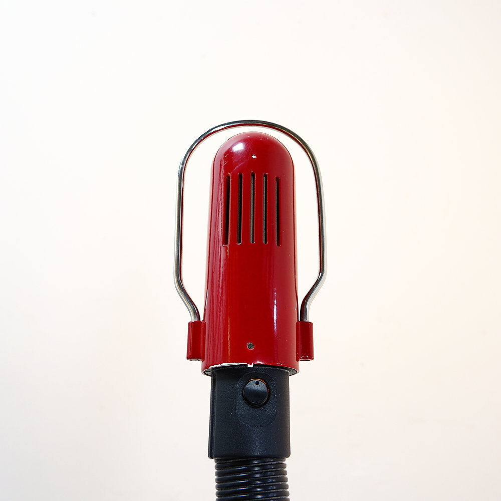 Space Age floor lamp with dark red shade - 1970s