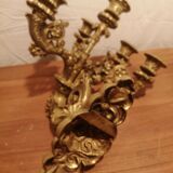 Paire d'appliques en bronze