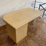 Italian Mid-Century Travertine Coffee Table