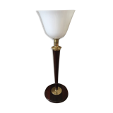 Mazda wood and metal desk lamp