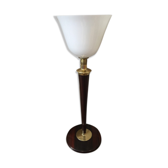 Mazda wood and metal desk lamp