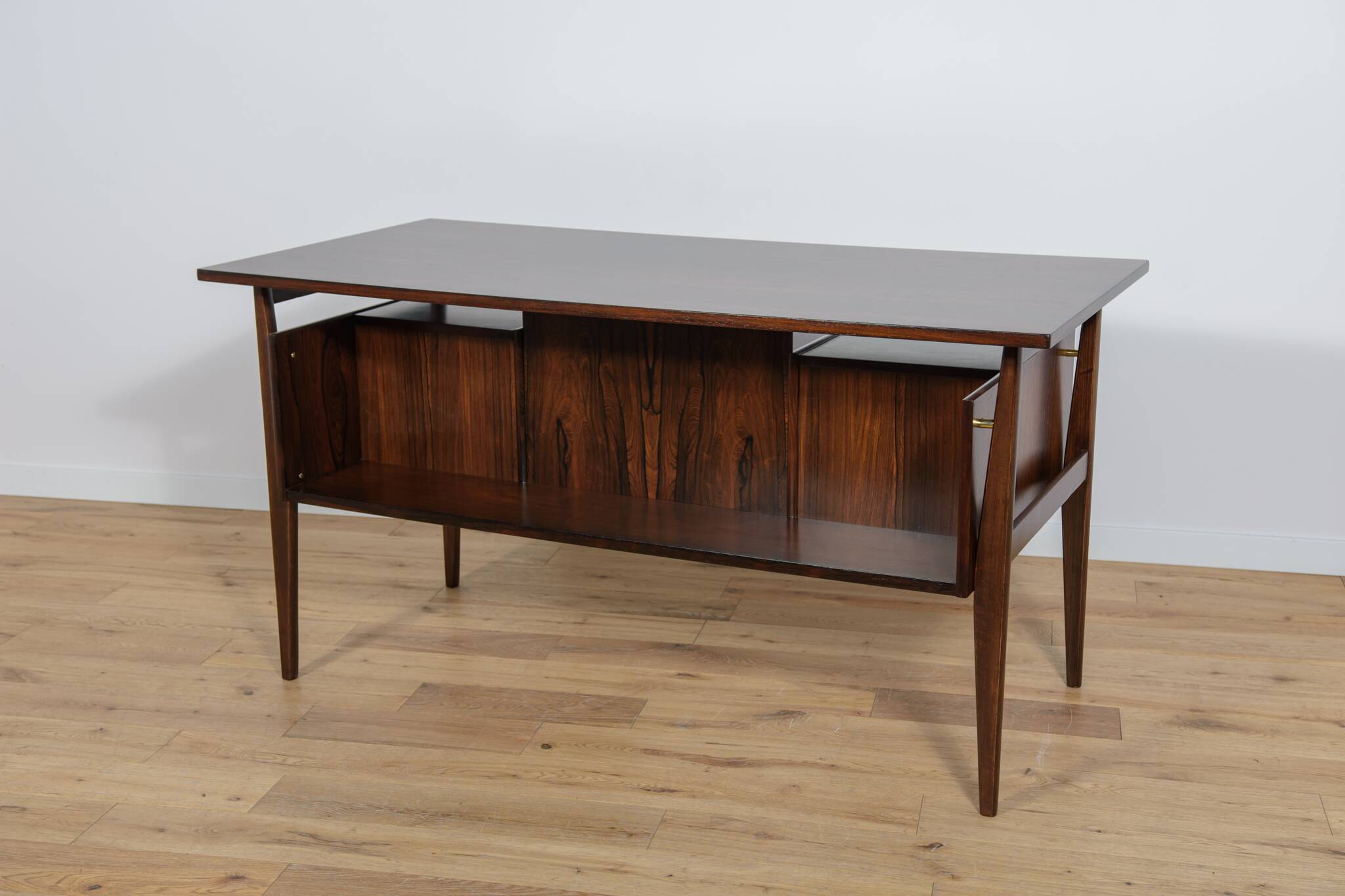 Mid Century Rosewood Desk by Gunnar Nielsen Tibergaard for Tibergaard, 1960s