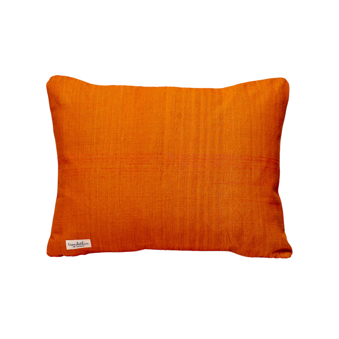 small orange cushion