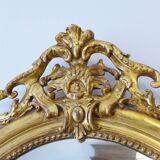 Miroir Ancien  Napoléon d'époque à la feuille d'or
