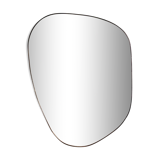 Irregular trapeze mirror organic brass black minimalist 80x110cm