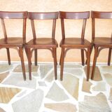 Set of 4 chairs bistro Baumann 1960