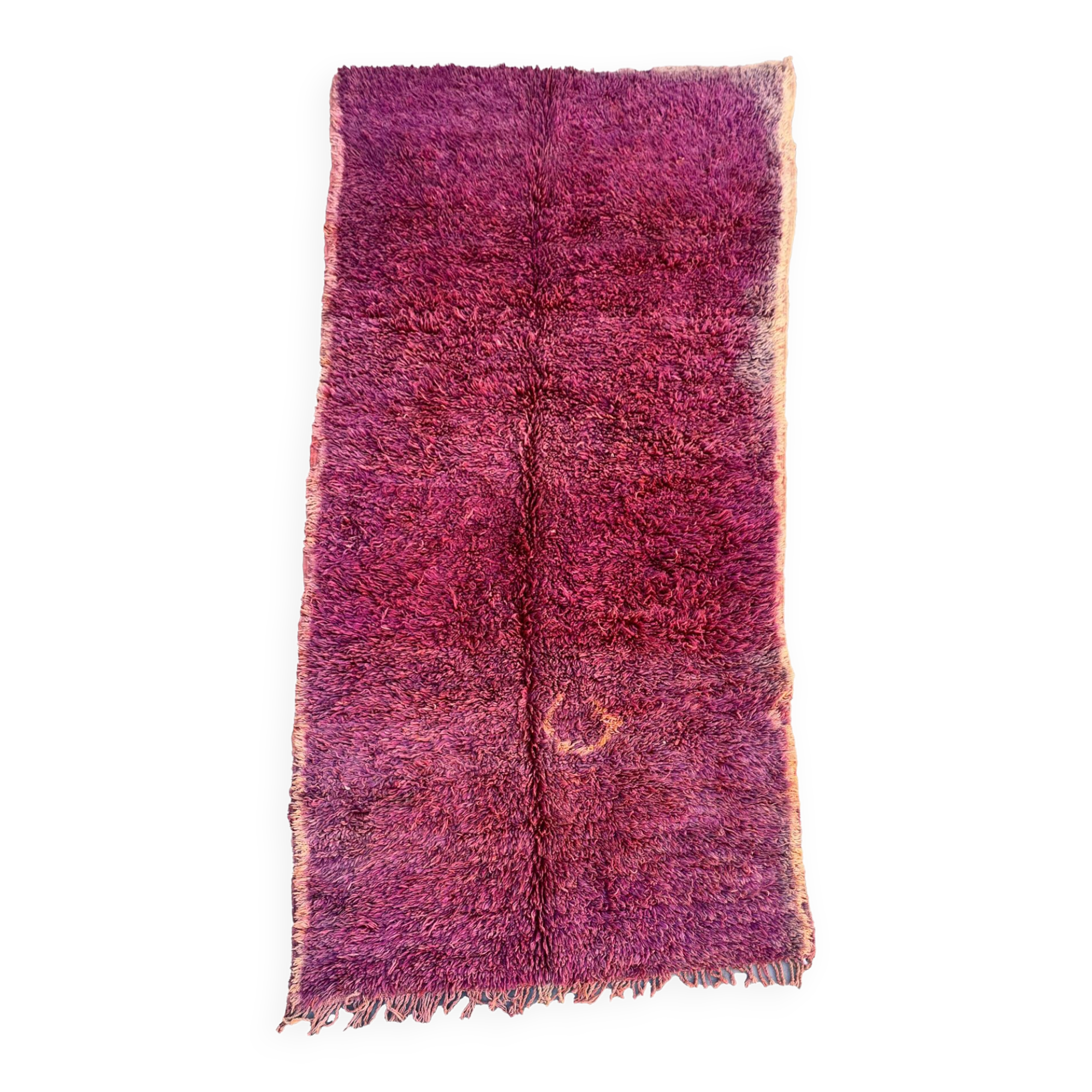 Tapis Marocain Beni M'Guild violet - 187 x 378 cm