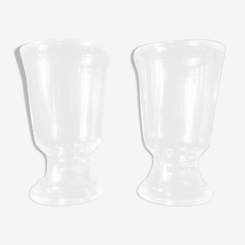 Two bistro liquor glasses