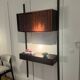 Vintage Scandinavian suspended bookshelf in rosewood (1 linear metre)
