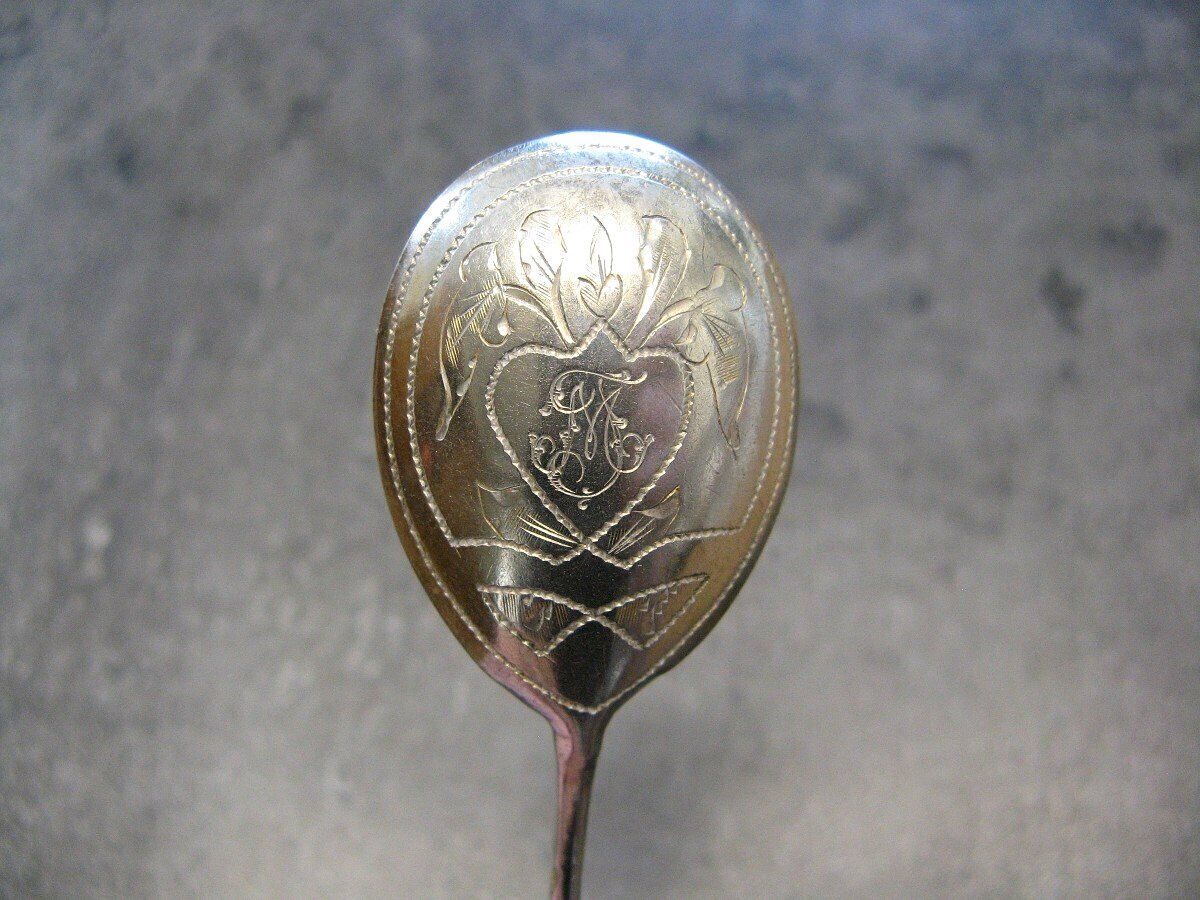 Series of Four Sterling Silver Caviar Spoons