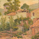 Peinture impressionniste de villas et de jardin