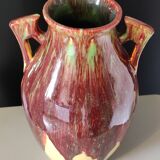 Yellow ceramic vase