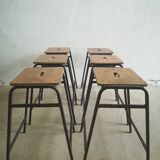 Lot of 6 laboratory stools