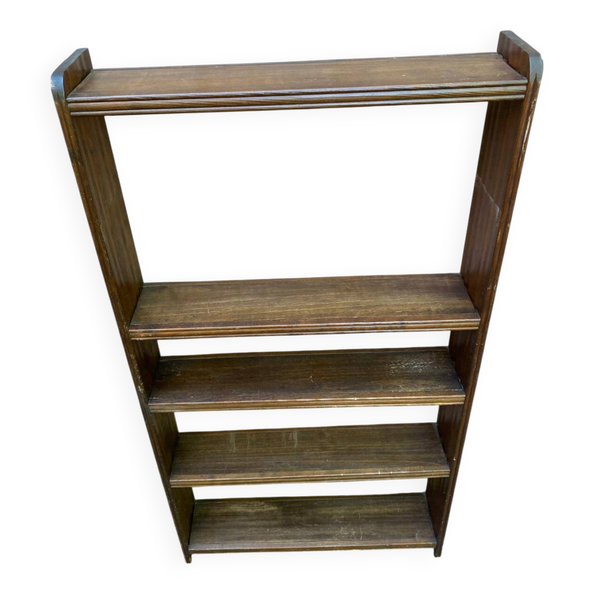 Vintage solid wood shelf from the 1930s.