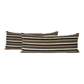 Lot de 2 housses de coussin kilim vintage 46x122 cm