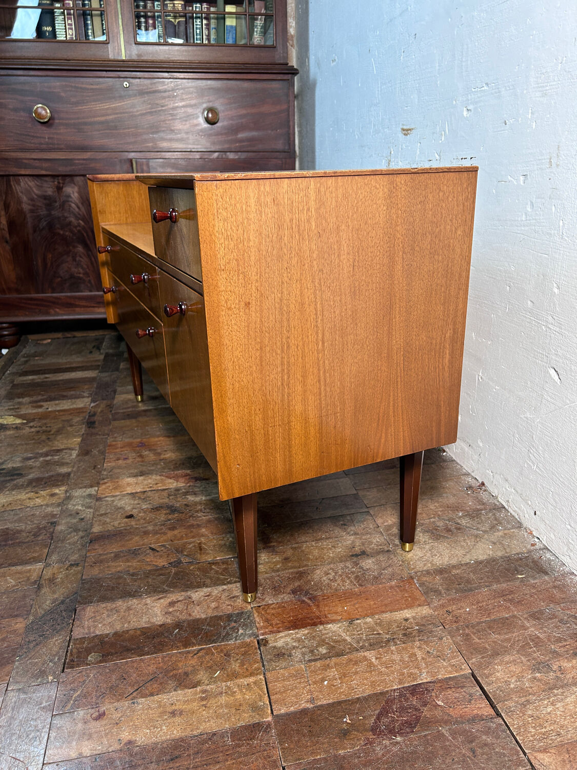 Mid century retro vintage teak telephone seat by G-Plan 1960