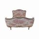 Lit basket in Louis XV style, TOILE DE JOUY tapestry.