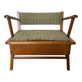 Scandinavian armchair bed from the 50s