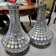 Pair of hot air balloon chandeliers designed in the late 20th century.