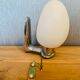 Opaline wall lamp half egg form