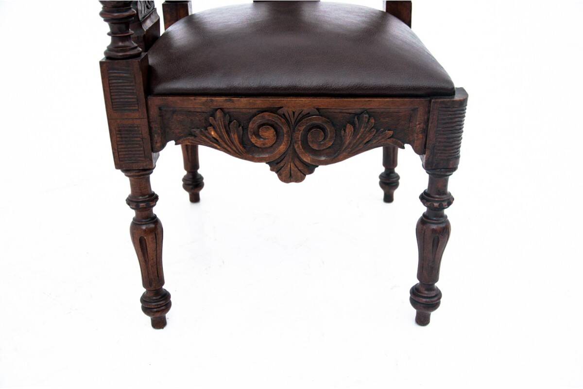 Antique corner armchair, Western Europe, circa 1900.
