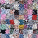 Moroccan Boucherouite Carpet - 106 x 188 cm
