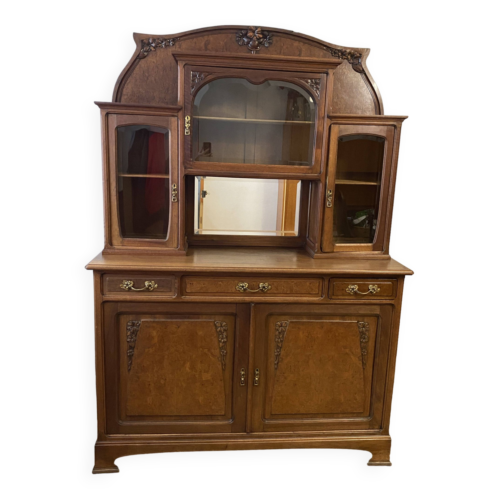 Mahogany china cabinet