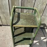 Green bamboo shelf