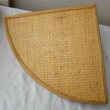Rattan corner shelf