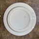 Large round Lunéville plate in blue ironstone, "Tulip" service.