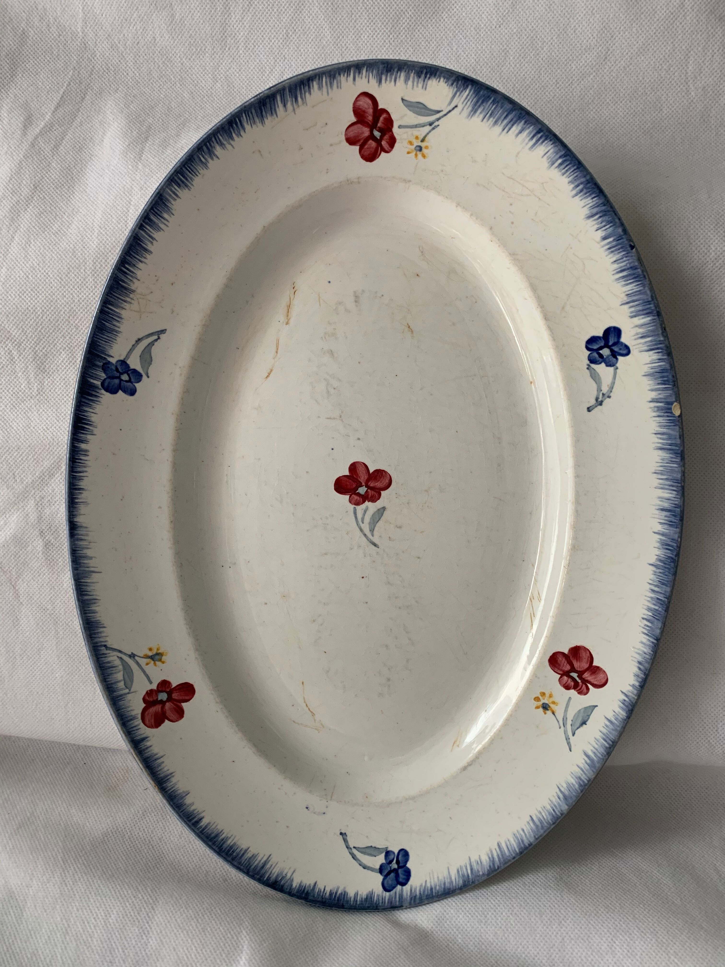 Set de 2 plats Mary Lou Digoin Sarreguemines 20 ème siècle