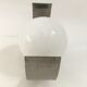 2 vintage wall lamps in stainless steel and opaline 70s