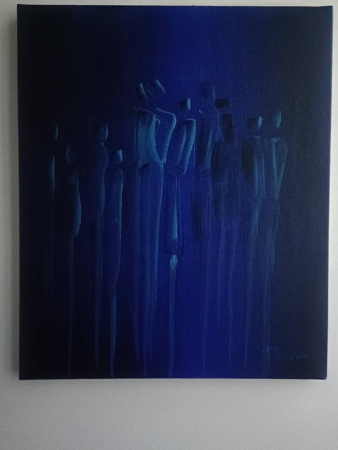 Painting, oil on canvas signed