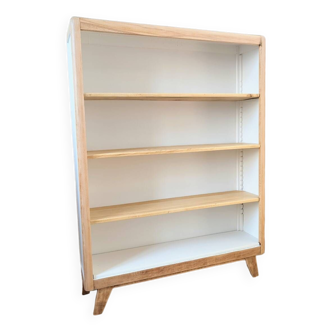 1950s compass foot bookcase shelf