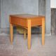 Table de nuit bois vintage, table de chevet, bout de canapé, moderniste