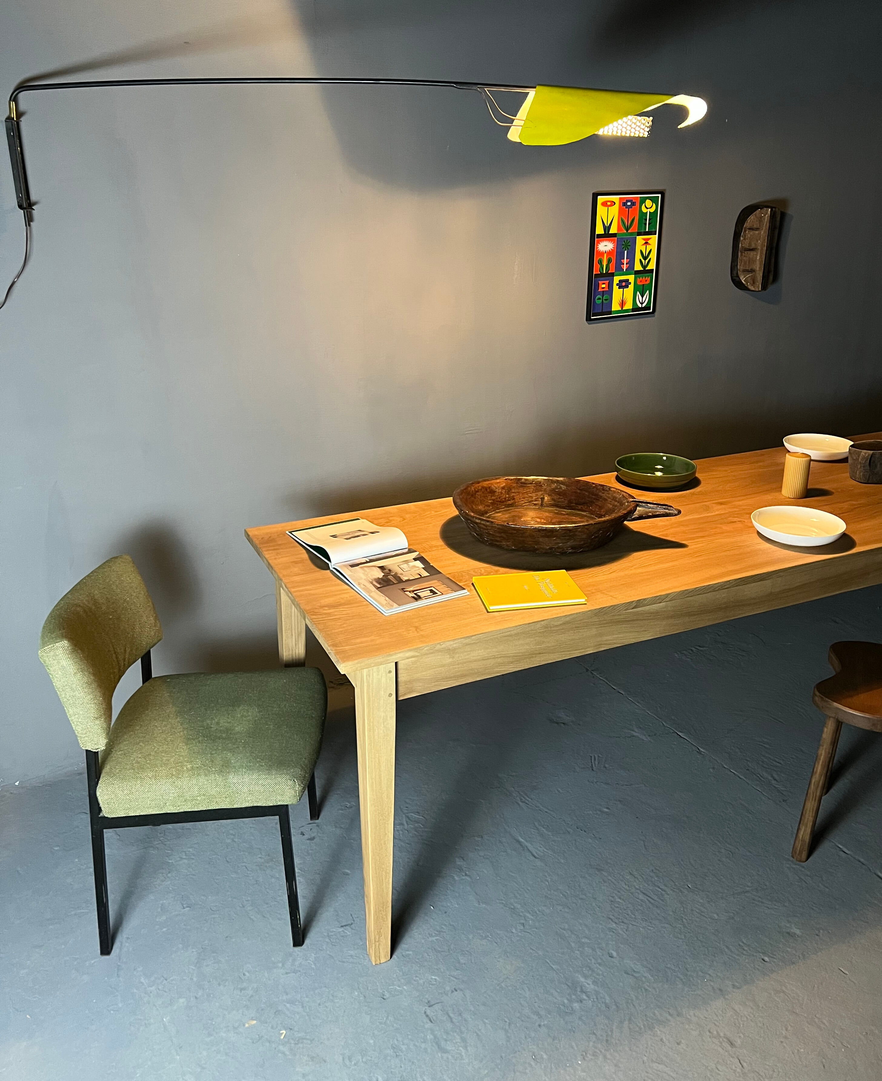 Farm table with tapered legs (300 cm x 90 cm)