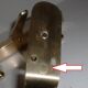 Original WHW Workshop HAGENAUER Vienna, Brass Wall Coat Rack + 2 Hooks